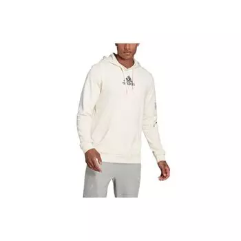 Adidas сплошной цвет повседневная спортивная толстовка с капюшоном мужские топы белые H46776 XXL
