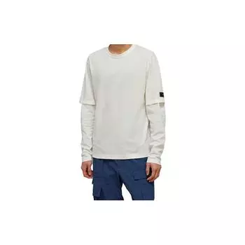 Adidas сплошной цвет с круглым вырезом свободная футболка с длинными рукавами унисекс топы белые HZ8821 M