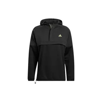 Adidas Sport Anorak с логотипом и передним карманом на молнии, пуловер с капюшоном, мужская верхняя одежда, черный HA9141 XL