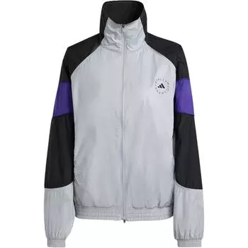 Adidas Спортивная куртка Stella McCartney SS25, модная, удобная, со стойкой, спортивная, свободного кроя, женская куртка JZ7828 XS