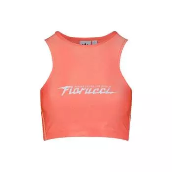 Adidas Спортивная майка с буквенным принтом, женская, оранжевая, FL4138 XS