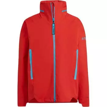 Adidas Спортивная повседневная мода Куртка с воротником-стойкой и длинными рукавами Куртка унисекс Красная H48569 L
