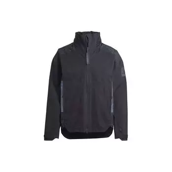Adidas Спортивная повседневная тканая куртка с капюшоном и длинным рукавом, цветные блоки, мужская куртка, черный цвет IP5568 M