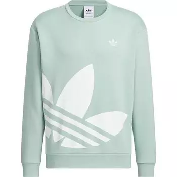 Adidas Спортивная повседневная толстовка Originals Classic Series с круглым вырезом, унисекс, светло-зеленая JL8385 L