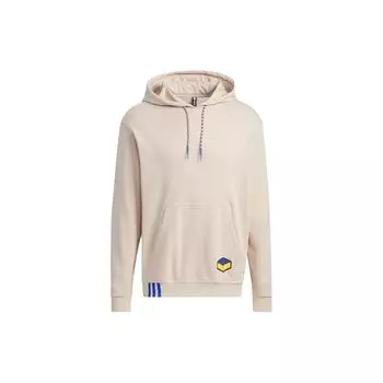 Adidas Спортивная толстовка с капюшоном и завязками на шнурке Neo Logo Color Block, унисекс, цвет хаки IA6820 XS