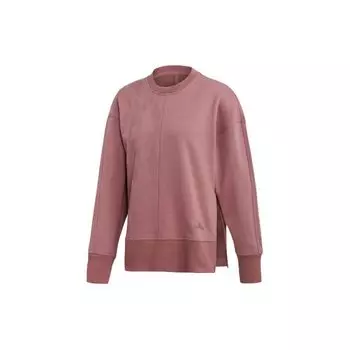 Adidas Спортивная трикотажная толстовка с круглым вырезом Женская толстовка Фиолетово-розовая FI7978 S