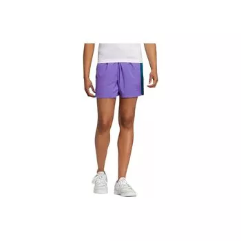 Adidas Спортивные повседневные шорты с принтом букв Neo Color Block, женские шорты фиолетового цвета HD9482 XS