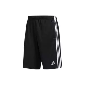 Adidas Спортивные шорты с дышащими пятиточечными застежками и боковыми полосками, мужские шорты черного цвета F86297 M