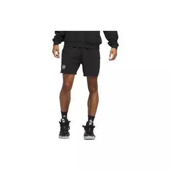 Adidas Спортивные шорты с прямыми штанинами и цветными блоками Мужские брюки Черные IB3030 XL