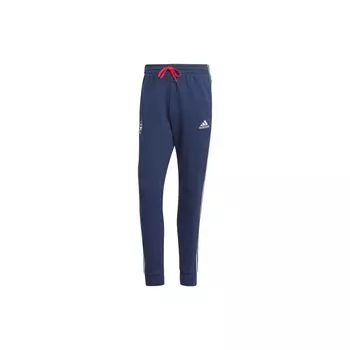 Adidas Спортивные штаны Arsenal Dna, цветные блоки, на завязках, трикотажные спортивные штаны для мужчин, темно-синие HZ2074 M