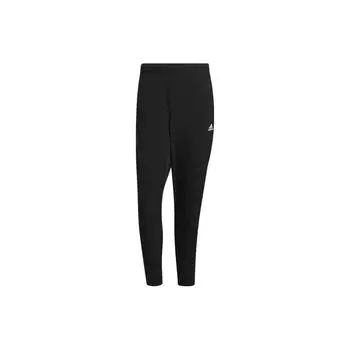 Adidas Спортивные штаны с однотонным логотипом и узкими прямыми спортивными штанами, мужские брюки черного цвета HM5157 S