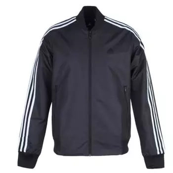 Adidas Спортивные товары Серия тканая полосатая тренировочная куртка мужские куртки черные CF4632 XL