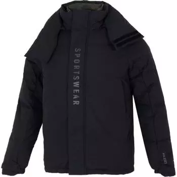 Adidas Спортивная стильная куртка с капюшоном, удобная модная, с длинным рукавом, мужская верхняя одежда, черная JM4612 S