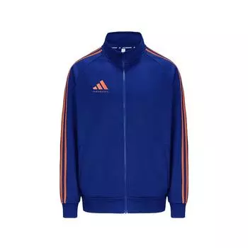 Adidas Sports Lifestyle Series Повседневная спортивная куртка с воротником-стойкой и длинным рукавом Куртка унисекс Синий Оранжевый TR30JT-BUOG XL