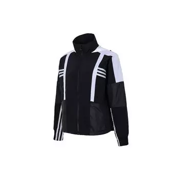 Adidas Sports Running Training Износостойкая повседневная куртка с капюшоном Женские куртки черные H09730 XL