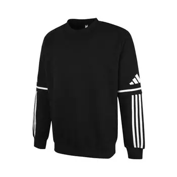 Adidas Sq25 Sw Crew Полосатая толстовка с длинным рукавом Мужская толстовка черная JM3546 S