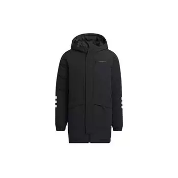 Adidas средней длины пуховик на молнии с капюшоном мужская верхняя одежда черный H45235 S