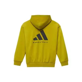 Adidas SS23 Chapter 03 Series Alphabet Hooded Logo Print Вязаная толстовка с капюшоном Топы унисекс Оливково-зеленый IN4242 XXS