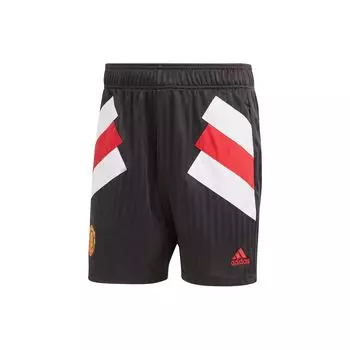 Adidas SS23 Icons Retro Manchester United Football Повседневные шорты со средней талией Мужские брюки черные HT2001 S