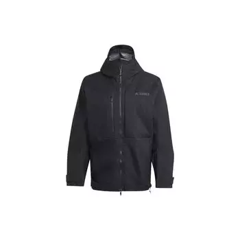 Adidas SS23 Однотонная куртка с капюшоном на молнии Мужская верхняя одежда Черный HN2921 XXL