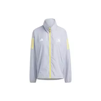 Adidas SS23 Праздничная легкая ветровка женская куртка светло-фиолетовая HY0267 L