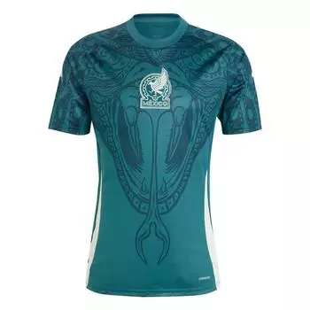 Adidas SS24 Мексика Предматчевая майка Мужская Топы Mystery-Green IW5361 XL