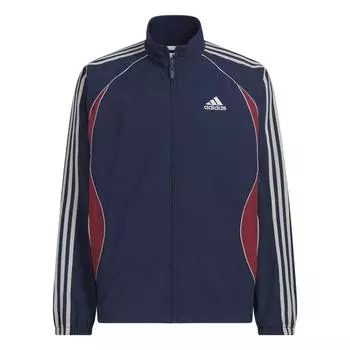 Adidas Ss25 Teamgeist Спортивная Куртка Свободного Кроя Со Стойкой Воротником И Длинными Рукавами Мужские Куртки KE5847 S