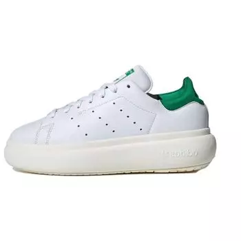Adidas Stan Smith Бело-зеленые женские кроссовки на платформе Cloud-White Off-White ID2786 38