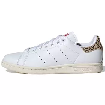 Adidas Stan Smith Leopard Женские кроссовки White Cloud-White Scarlet FV8080
