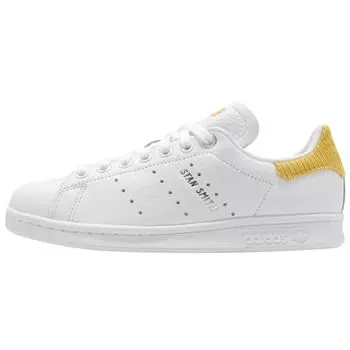 adidas Stan Smith White Corn Yellow Женские кроссовки Cloud-White Silver-Metallic H69023
