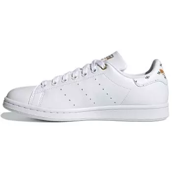 Adidas Stan Smith White Silver Gold Женские кроссовки Cloud-White Silver-Metalic Gold-Metallic FX5652