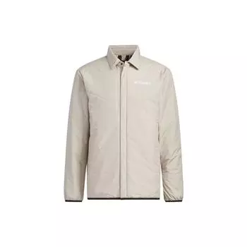 Adidas Стеганая куртка с логотипом, однотонная спортивная куртка для мужчин, бежевая куртка IL9015 XXXL