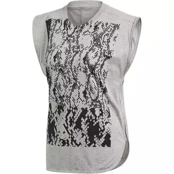 Adidas Stella McCartney Круглый вырез свитера Удобная футболка с коротким рукавом женские топы Серый DT9232 XS