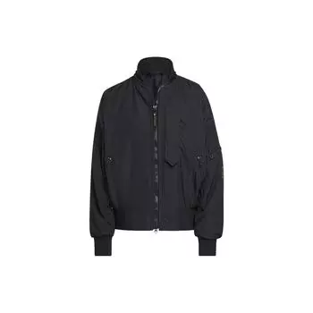 Adidas Stella McCartney Logo Print Однотонная куртка-бомбер Женские куртки Черный HG6887 M