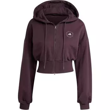 Adidas Stella McCartney Sportswear укороченная толстовка с капюшоном женская толстовка темно-коричневого цвета IZ5011 XS
