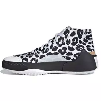 Adidas Stella McCartney x Treino Mid Leopard Print - Белые женские кроссовки Cloud-White Core-Black FY1179 38