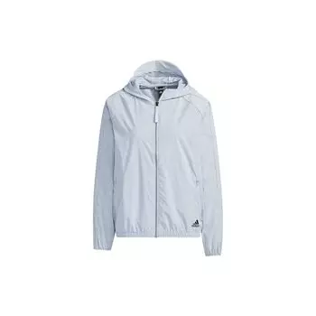 Adidas Street Ветровка с капюшоном Женская верхняя одежда Голубой GP0669 L