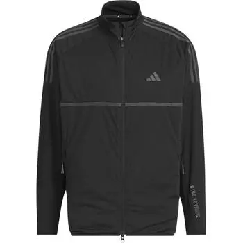 Adidas Полосатая ветровка на молнии, мужские куртки, черная IM6434 2XL
