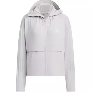 Adidas Солнцезащитная спортивная повседневная свободная куртка с капюшоном женские куртки светло-серые JI7596 2XS