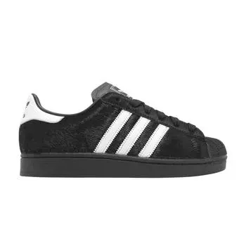 adidas Superstar 2 Black Pony Hair женские кроссовки Core-Black Cloud-White JH9475 36