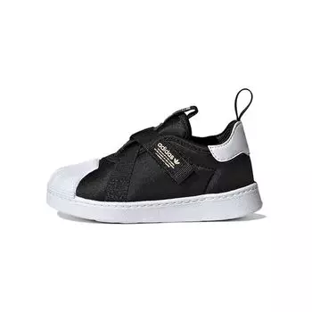adidas Superstar 360 I Black White Детские кроссовки Core-Black Gold-Metallic Cloud-White HQ6082 21