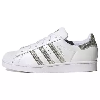 adidas Superstar Glitter Женские кроссовки White Cloud-White Silver-Metallic FZ4445