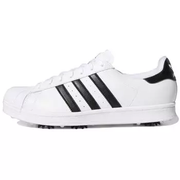 Adidas Superstar Golf White Black Мужские кроссовки Обувь-Белый Core-Черный Золотой-Металлик G57857 41