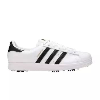 Adidas Superstar Golf White Core Черные мужские кроссовки Cloud-White Gold-Metallic FY9926