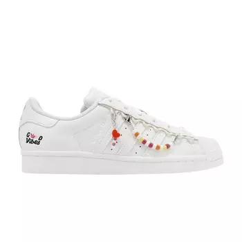 Adidas Superstar Good Vibes Женские кроссовки White Footwear-Белый серебристо-металлик HP7828 36