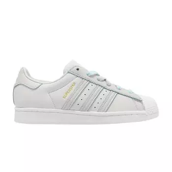 adidas Superstar Grey Женские кроссовки Grey-One Gold-Metallic Почти Blue GX2010 36