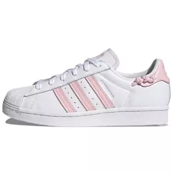 adidas Superstar Knotted Rope — белые прозрачные розовые женские кроссовки Cloud-White GZ3446 36