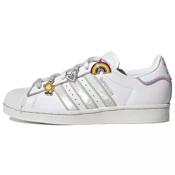 Adidas Superstar Lace Jewels — Женские кроссовки White Lilac Cloud-White Linen-Green Bliss-Lilac GY9867 36