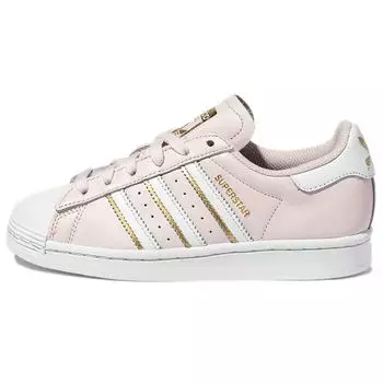 Adidas Superstar Почти розовые женские кроссовки Cloud-White Gold-Metallic GZ3453 38