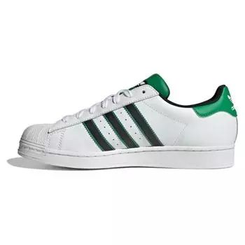 Adidas Superstar White Black Green Мужские кроссовки Cloud-White Core-Black ID4670 44